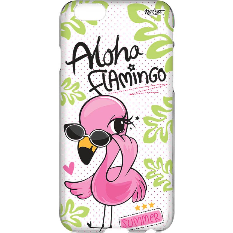 Capa Silicone NetCase Vazada Aloha Flamingo