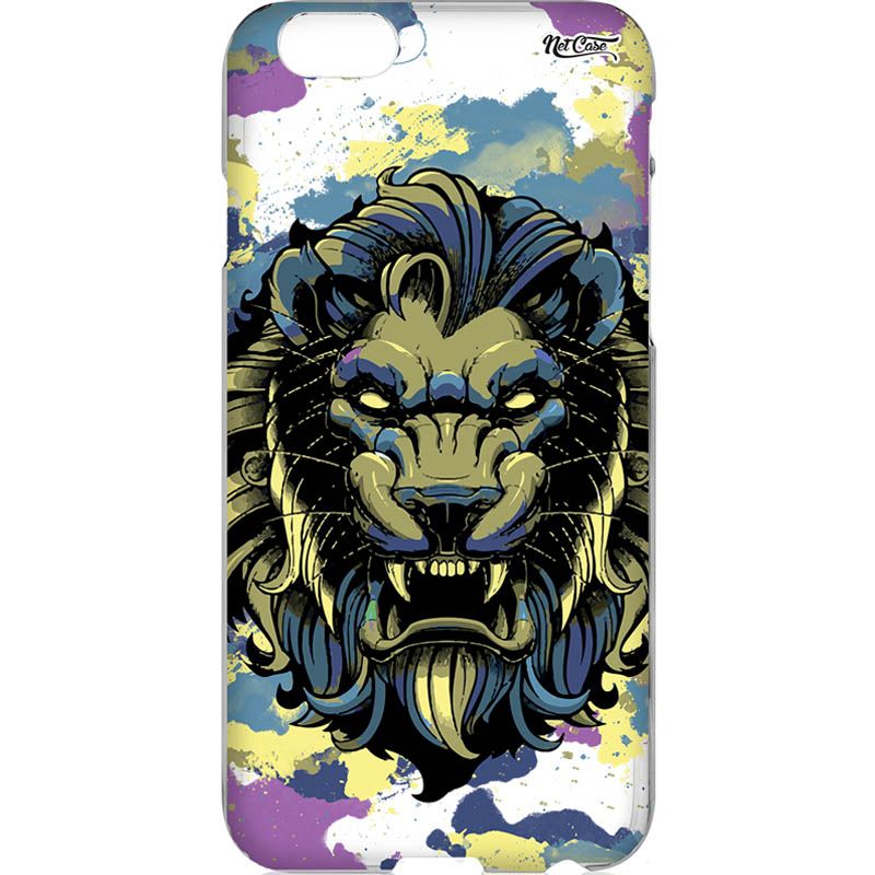 Capa Silicone NetCase Vazada Gárgula Amarelo e Lilás