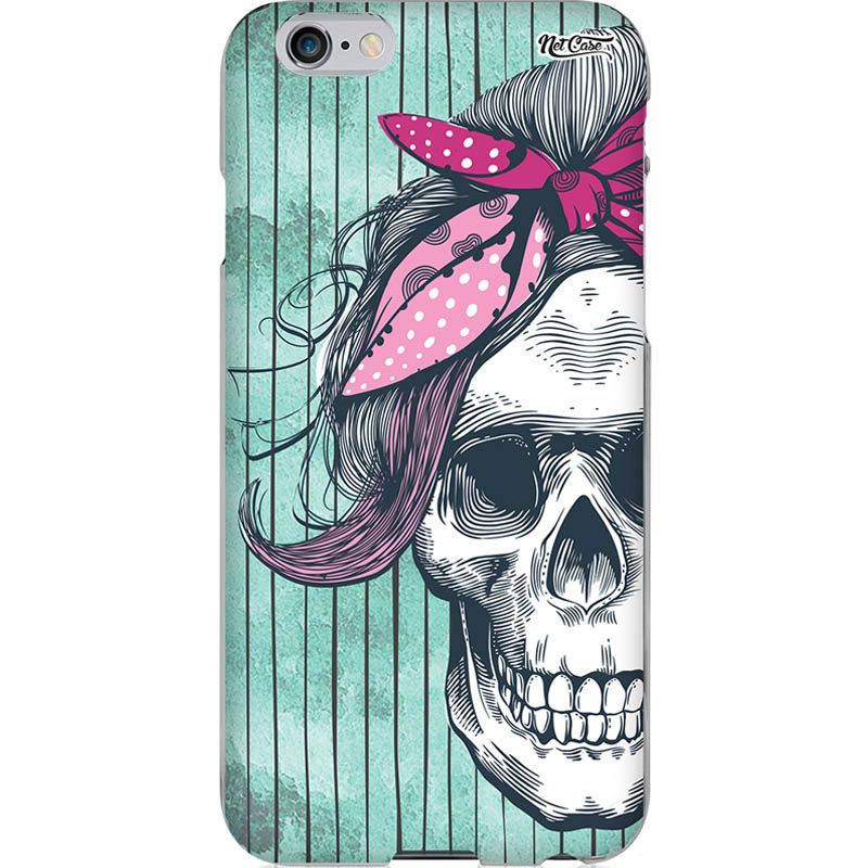 Capa Silicone NetCase Chapada Skull Woman Xilogravura