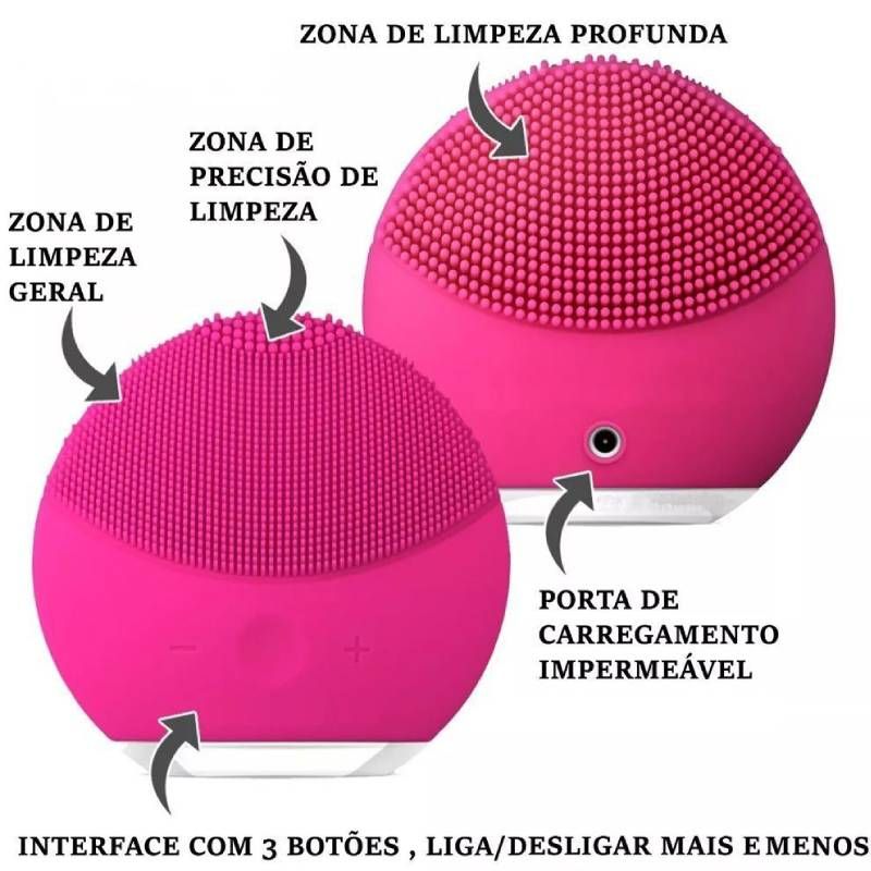 Aparelho de Limpeza Facial ForClean - Pink