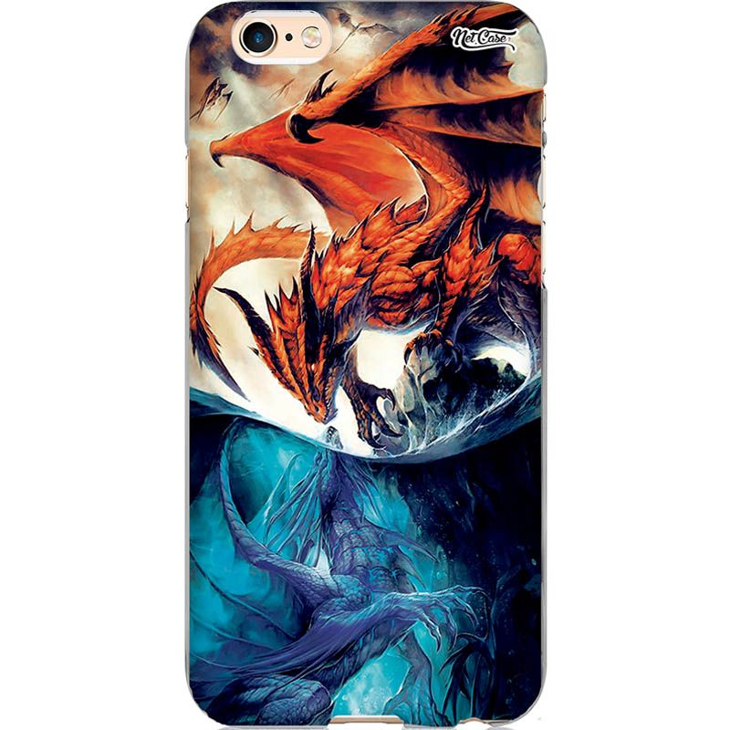 Capa Silicone NetCase Chapada Game Of Thrones: Dragão Fogo e Gelo