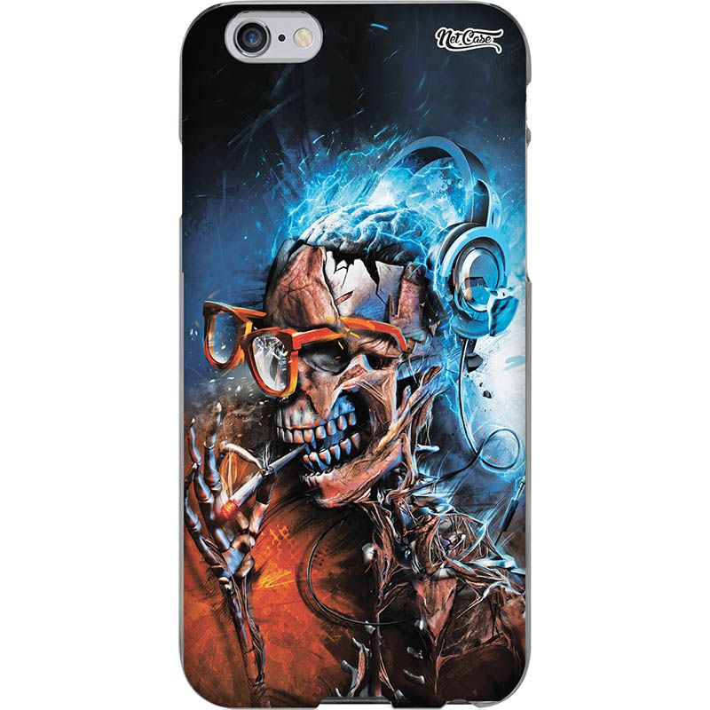 Capa Silicone NetCase Chapada Caveira Futurista