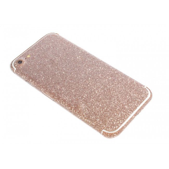 Película Adesiva com Glitter para IPhone 7G - Champagne