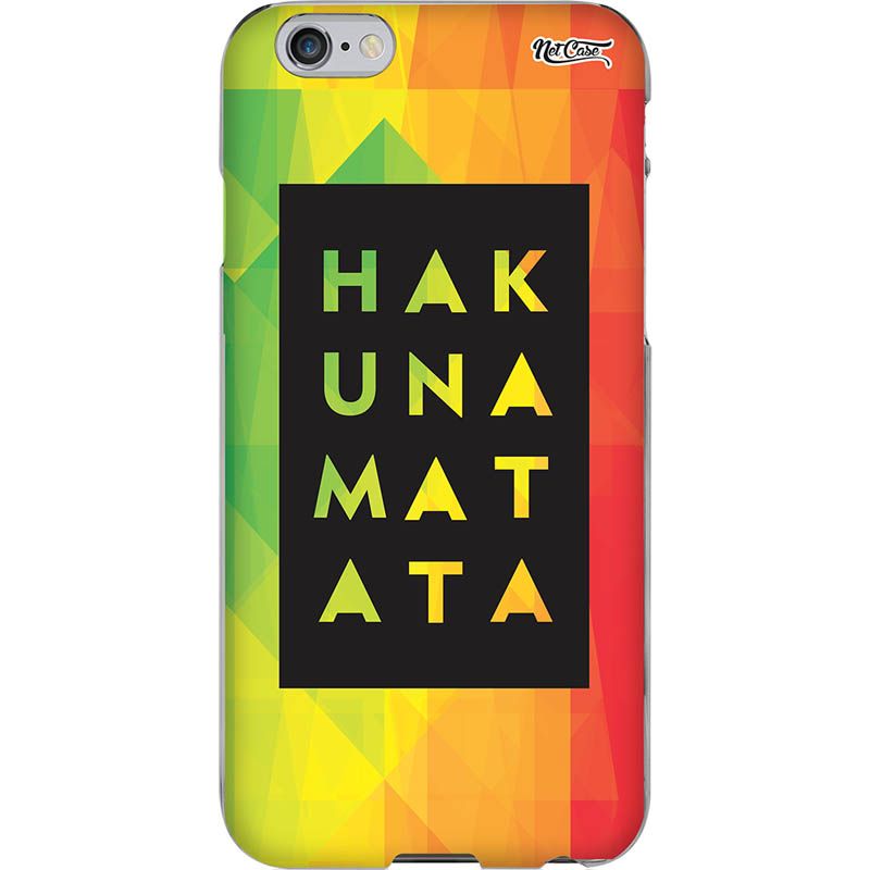 Capa Silicone NetCase Chapada Hakuna Matata Geométrica