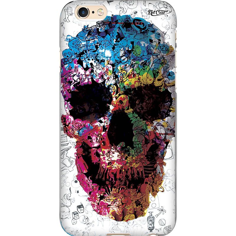 Capa Silicone NetCase Vazada Crânio Sucata