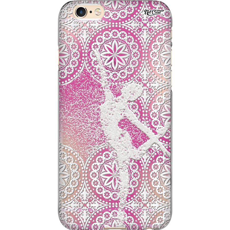 Capa Silicone NetCase Chapada Mandala Bailarina Areia