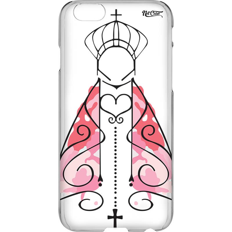 Capa Silicone NetCase Vazada Nossa Senhora Rose Color