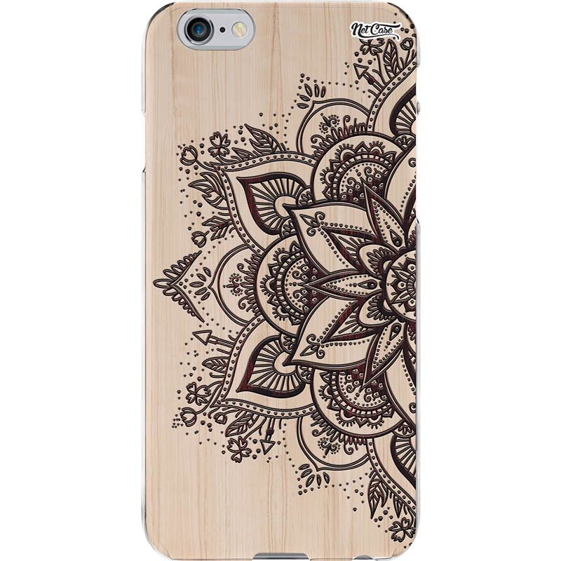 Capa Silicone NetCase Chapada Madeira Half Lotus Flower