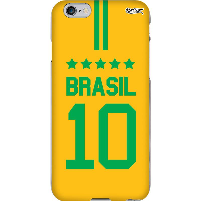 Capa Silicone NetCase Chapada Brasil Camisa 10 Vintage