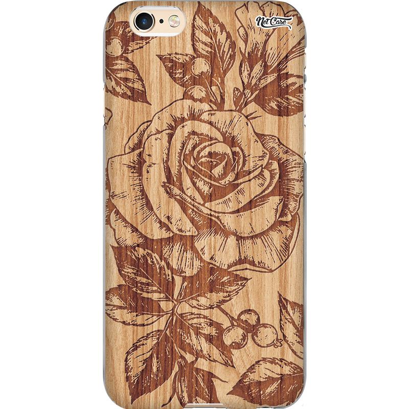 Capa Silicone NetCase Chapada Rosa em Madeira