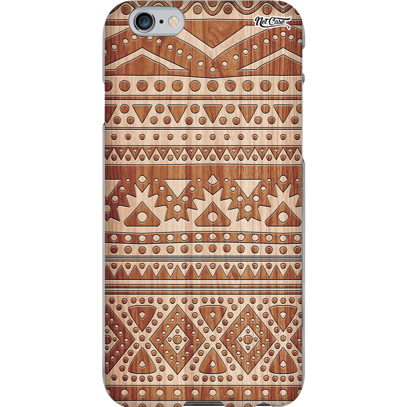 Capa Silicone NetCase Chapada Étnica Indígena Marrom