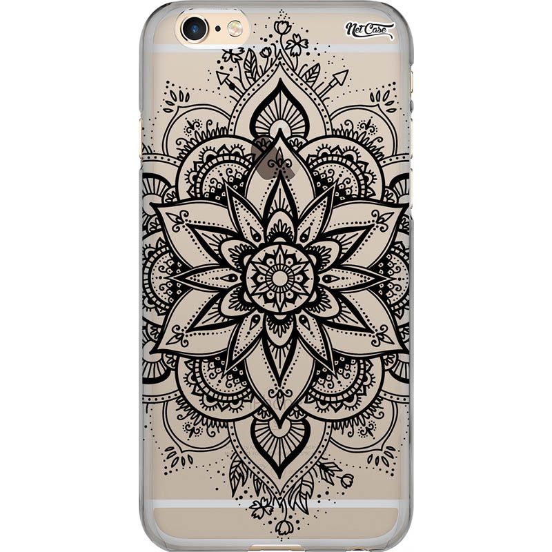 Capa Silicone NetCase Vazada Mandala Flor de Lótus