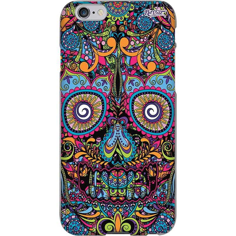 Capa Silicone NetCase Chapada Skull Mandala Colors