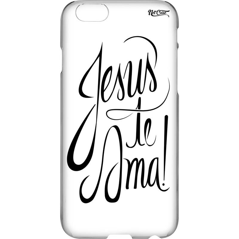 Capa Silicone NetCase Vazada Jesus Te Ama!