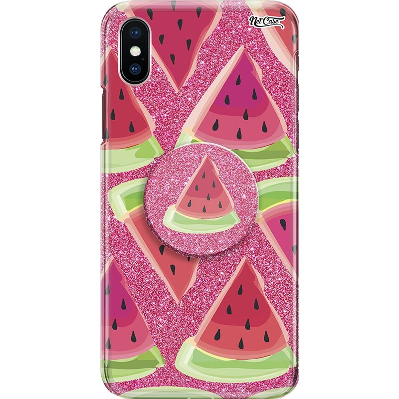 Capa Netcase Glitter + Pop 3in1 Pink - Cortes de Melancia