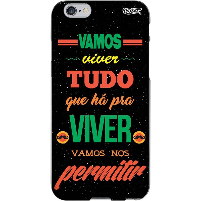 Capa Silicone NetCase Chapada ''Vamos Viver Tudo que Há para Viver''...