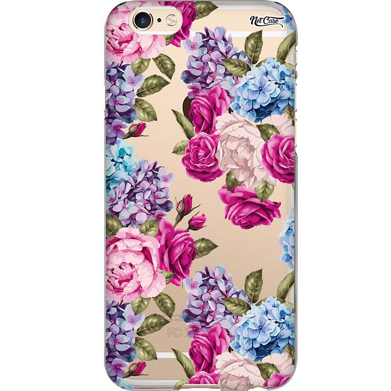 Capa Silicone NetCase Transparente Roses Garden