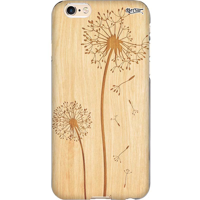 Capa Silicone NetCase Chapada Madeira Gravura Dandelions