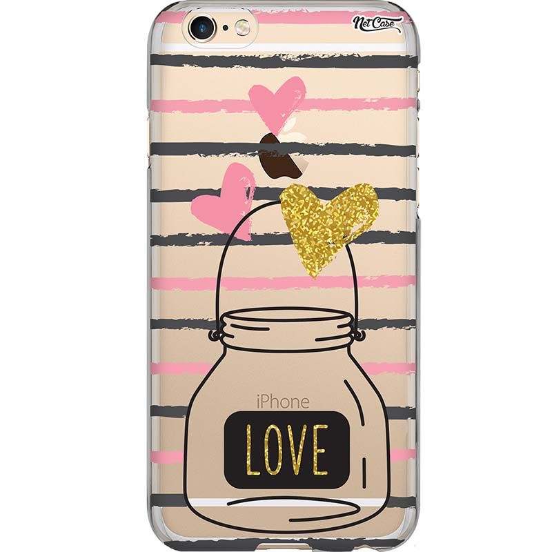 Capa Silicone NetCase Transparente Tin Love