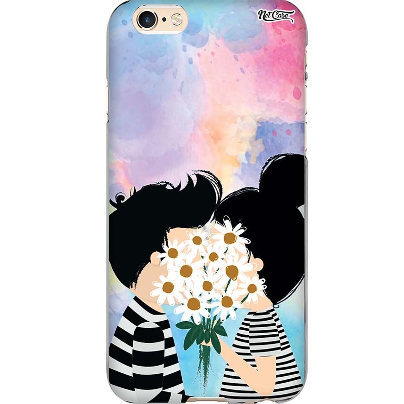 Capa Silicone NetCase Chapada Couple Flowers