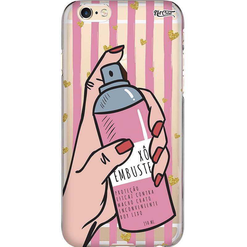 Capa Silicone NetCase Transparente Xô Embuste