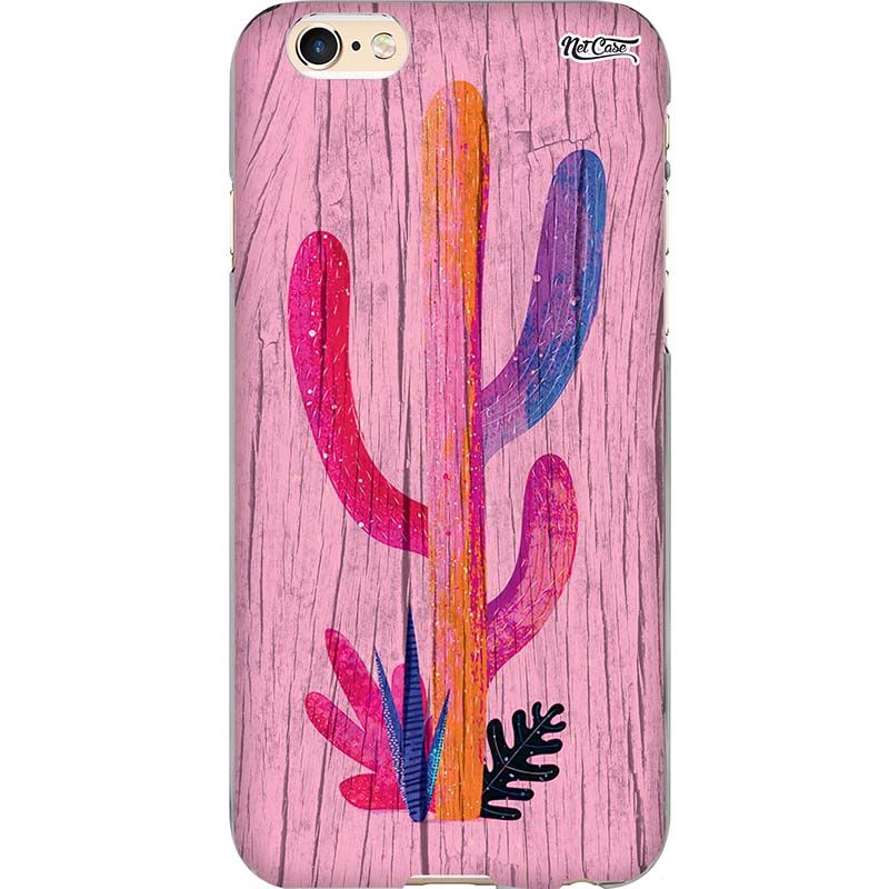 Capa Silicone NetCase Chapada Madeira Cacto Colors