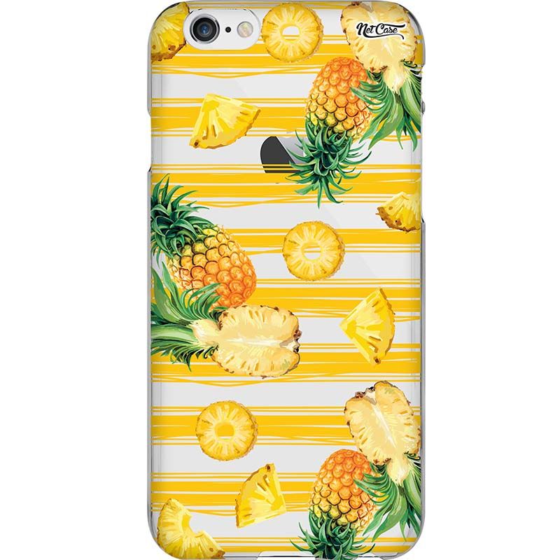 Capa Silicone NetCase Transparente Abacaxis