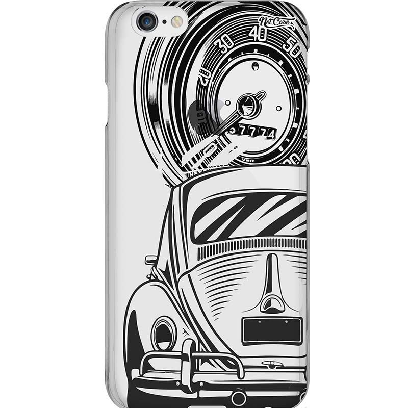 Capa Silicone NetCase Transparente Fusca Drawing