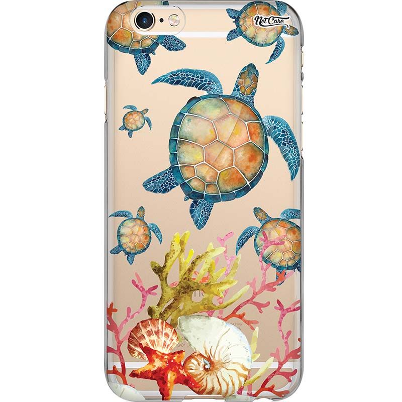 Capa Silicone NetCase Transparente Sea Turtles