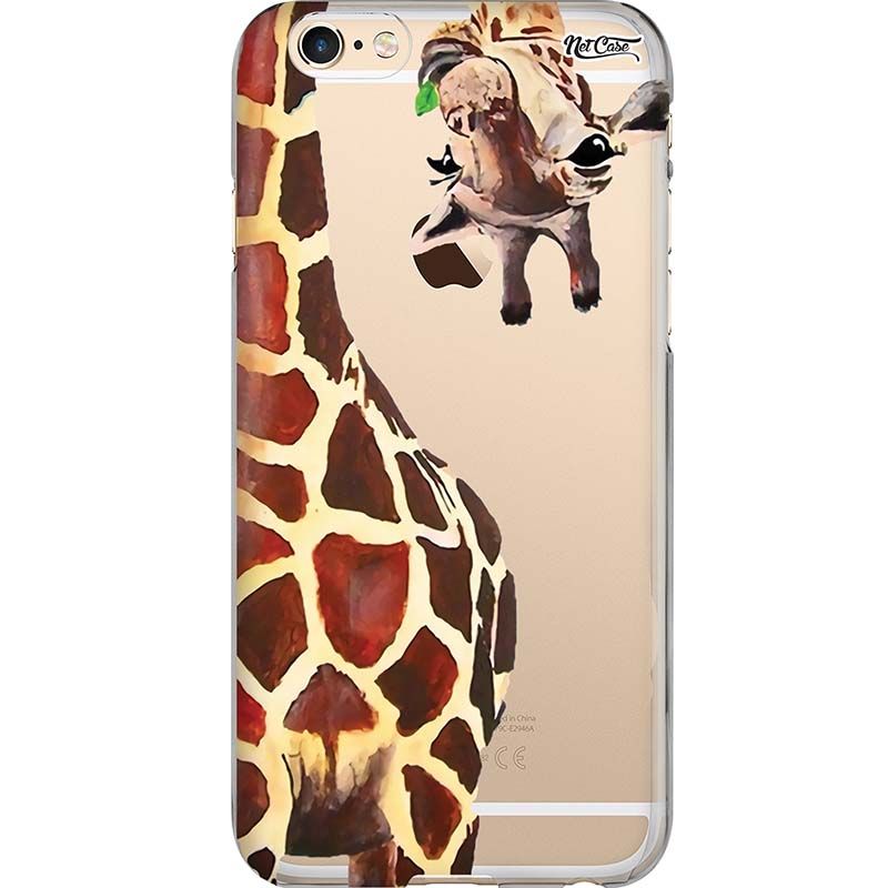 Capa Silicone NetCase Transparente Girafa