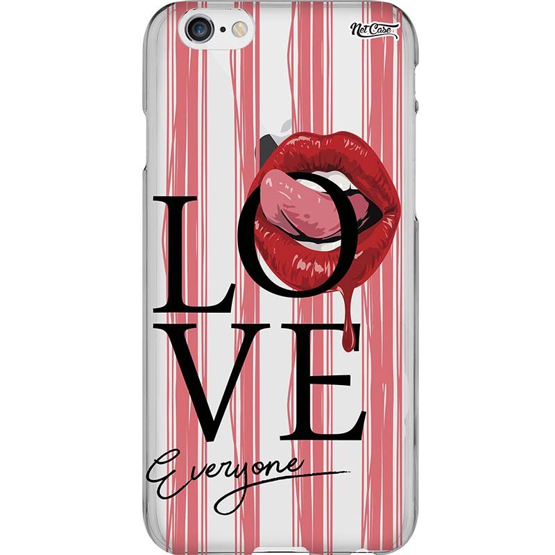 Capa Silicone NetCase Transparente Love Everyone