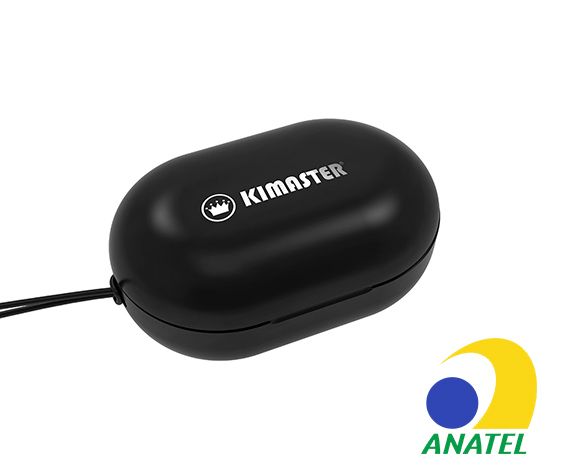 Fone de Ouvido Bluetooth Kimaster TWS100 - Preto c/ Dourado