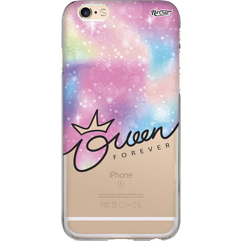 Capa Silicone NetCase Transparente Degradê Queen Forever