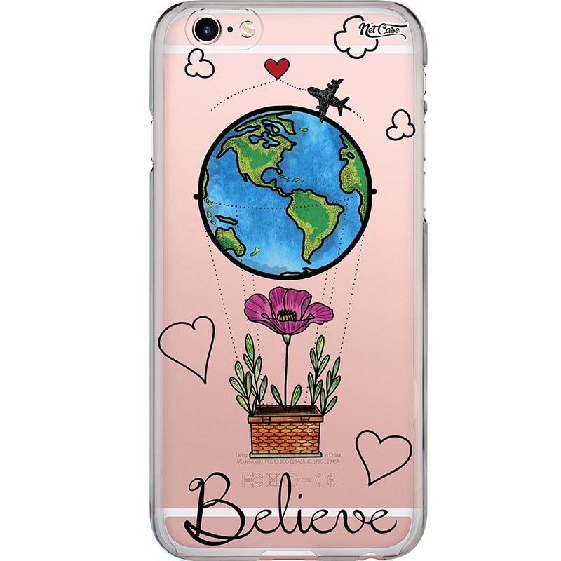 Capa Silicone NetCase Transparente Flower of the Earth: Believe