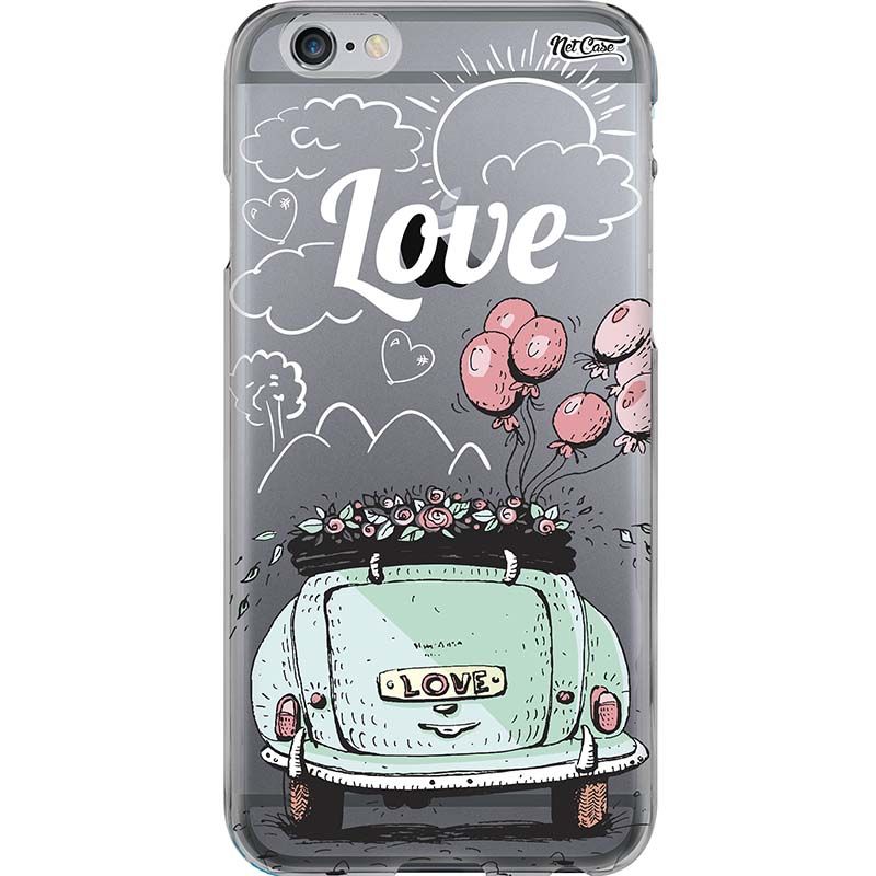 Capa Silicone NetCase Transparente Love Car