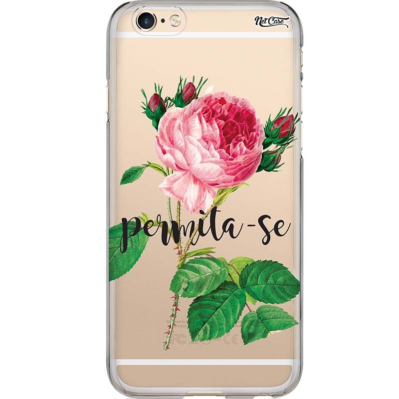 Capa Silicone NetCase Transparente Rosa: Permita-Se