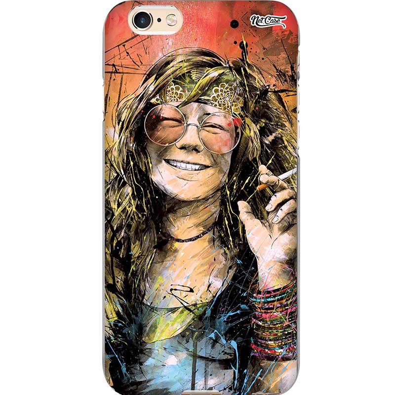 Capa Silicone NetCase Chapada Pintura Janis Joplin