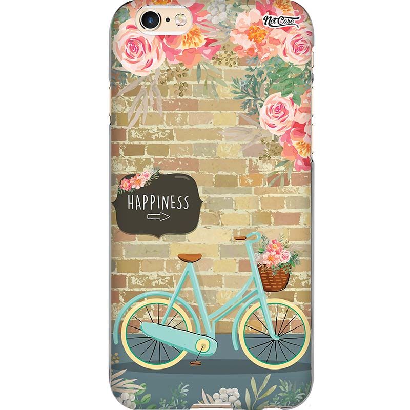 Capa Silicone NetCase Chapada Bicicleta Floral Happiness