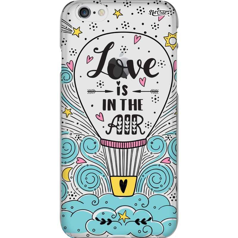 Capa Silicone NetCase Transparente Balão Love is in the Air