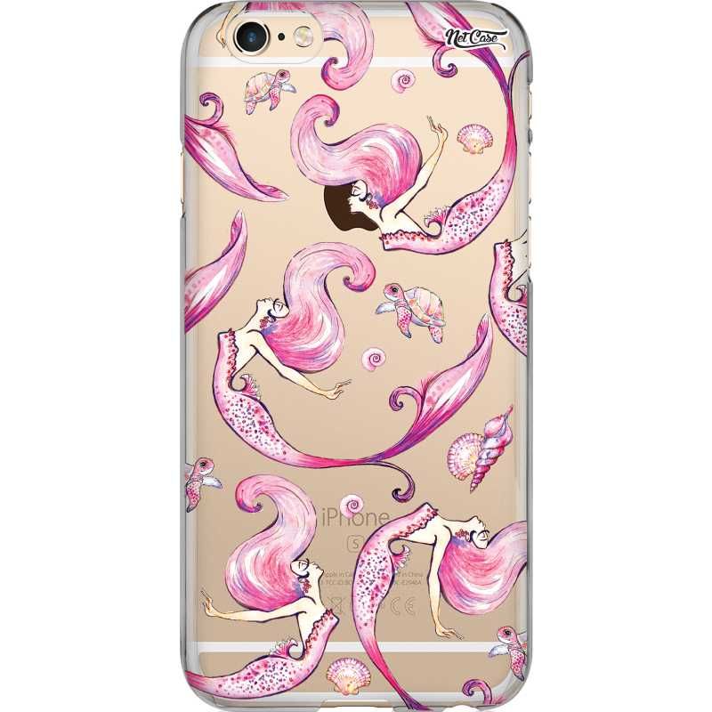 Capa Silicone NetCase Transparente Pink Mermaids