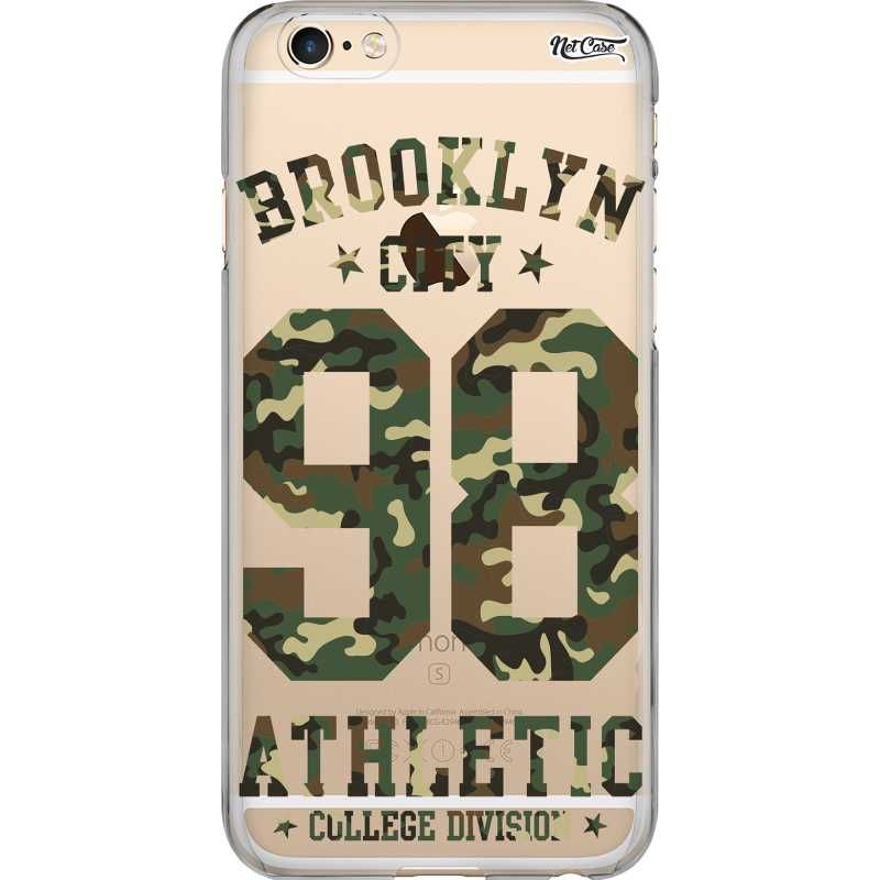 Capa Silicone NetCase Transparente Camuflada Brooklyn City 98