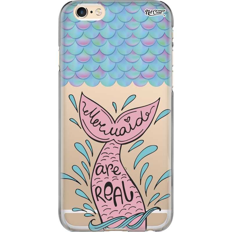 Capa Silicone NetCase Transparente Cauda Mermaid Are Real