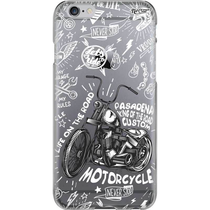 Capa Silicone NetCase Transparente Motorcycle Never Stop