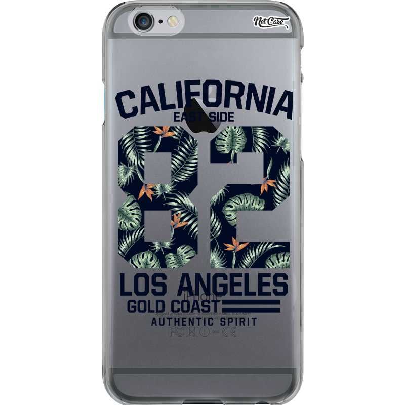 Capa Silicone NetCase Transparente California East Side 82 Los Angeles