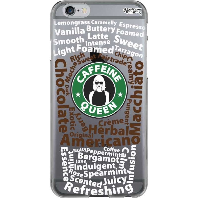 Capa Silicone NetCase Transparente Starb. Caffeine Queen