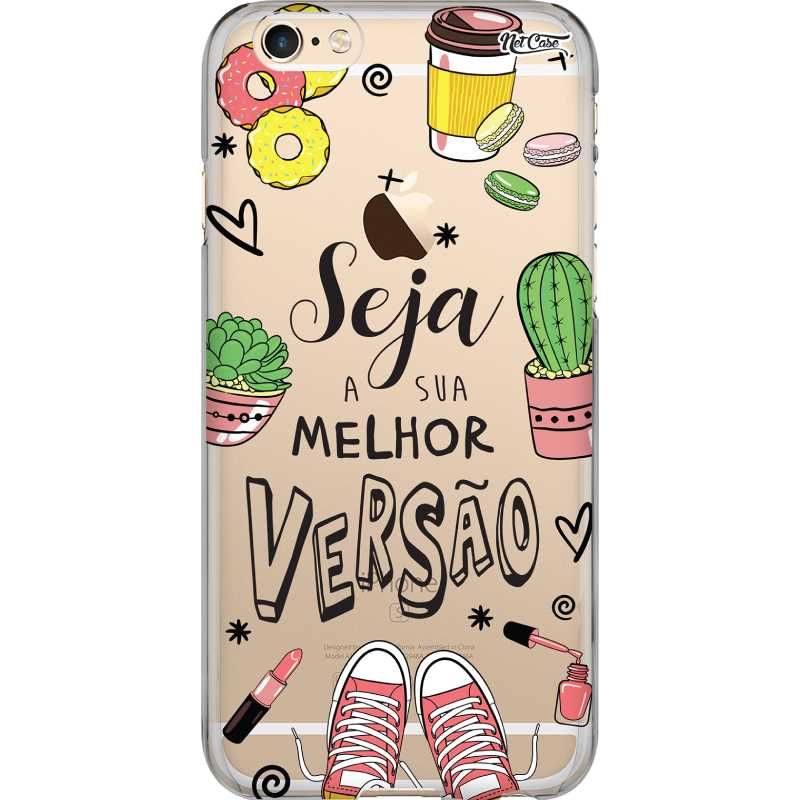 Capa Silicone NetCase Transparente Seja a Sua Melhor Versão