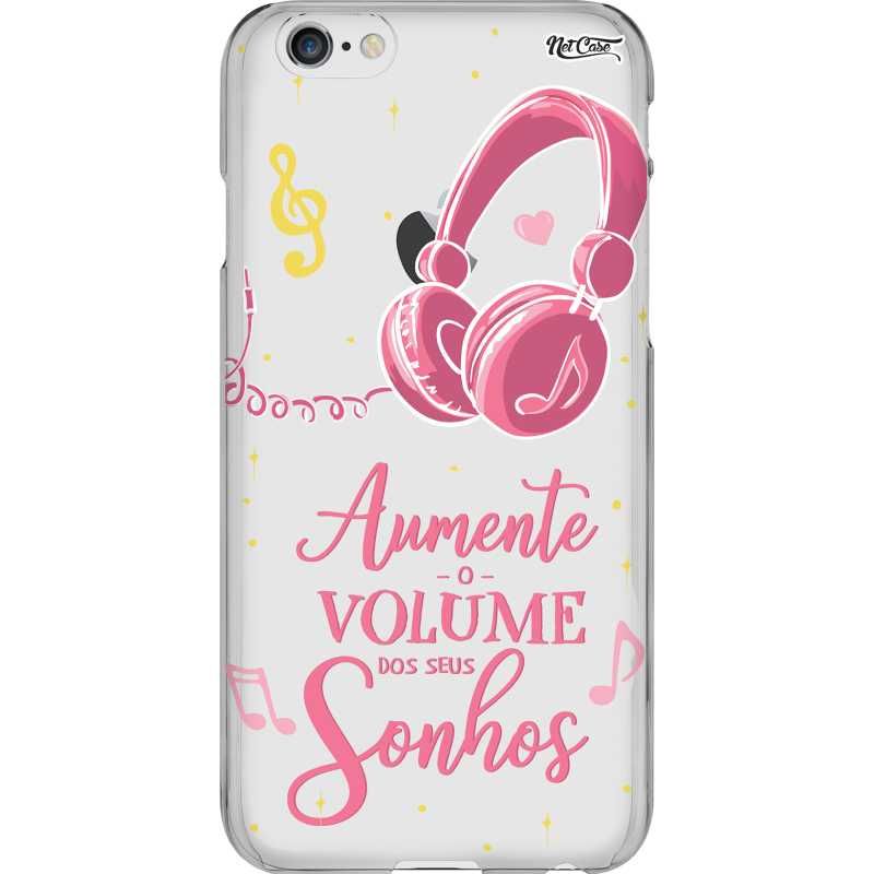 Capa Silicone NetCase Transparente Aumente o Volume dos Seus Sonhos