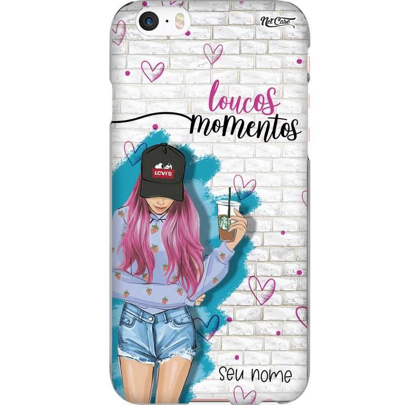Capa Silicone NetCase Chapada Nome Loucos Momentos