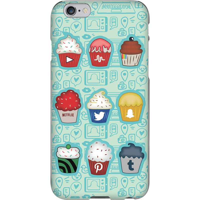 Capa Silicone NetCase Chapada Social Media Cupcakes