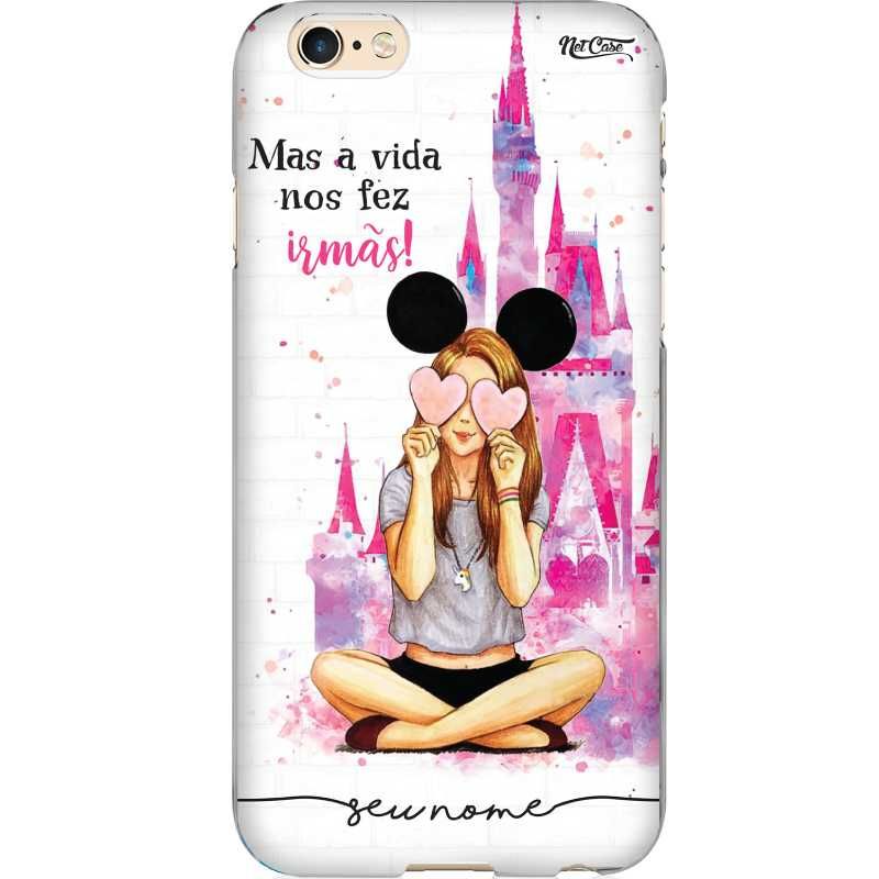 Capa Silicone NetCase Chapada Nome Mas a Vida Nos Fez Irmãs